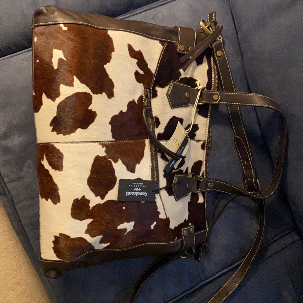 NWT Leather Messenger bag